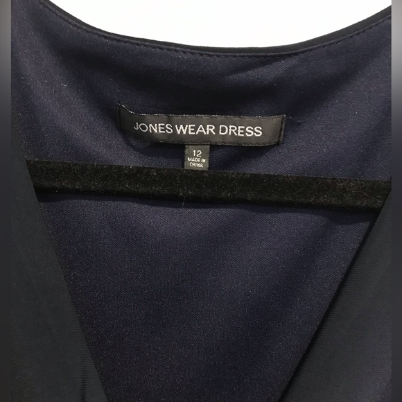 Womens Jones Wear Dress Navy Blue Midi Length - Picture 4 of 4